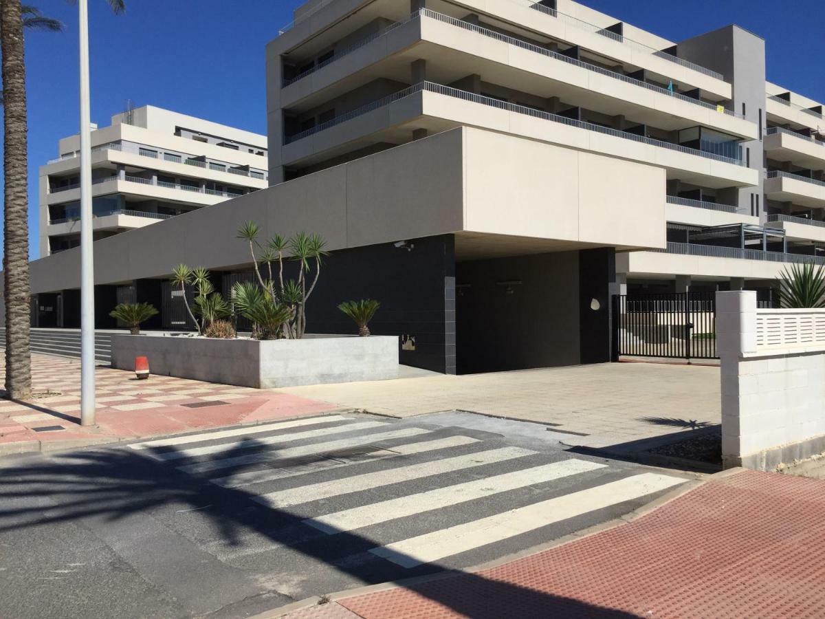 Apartamento Lujo, Primera Linea Playa, Garaje, Wifi, Piscina Climatizada Roquetas de Mar Exteriör bild